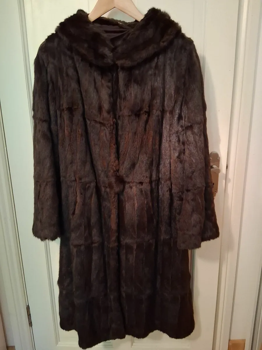 Vintage genuine mink fur coat - Image 2
