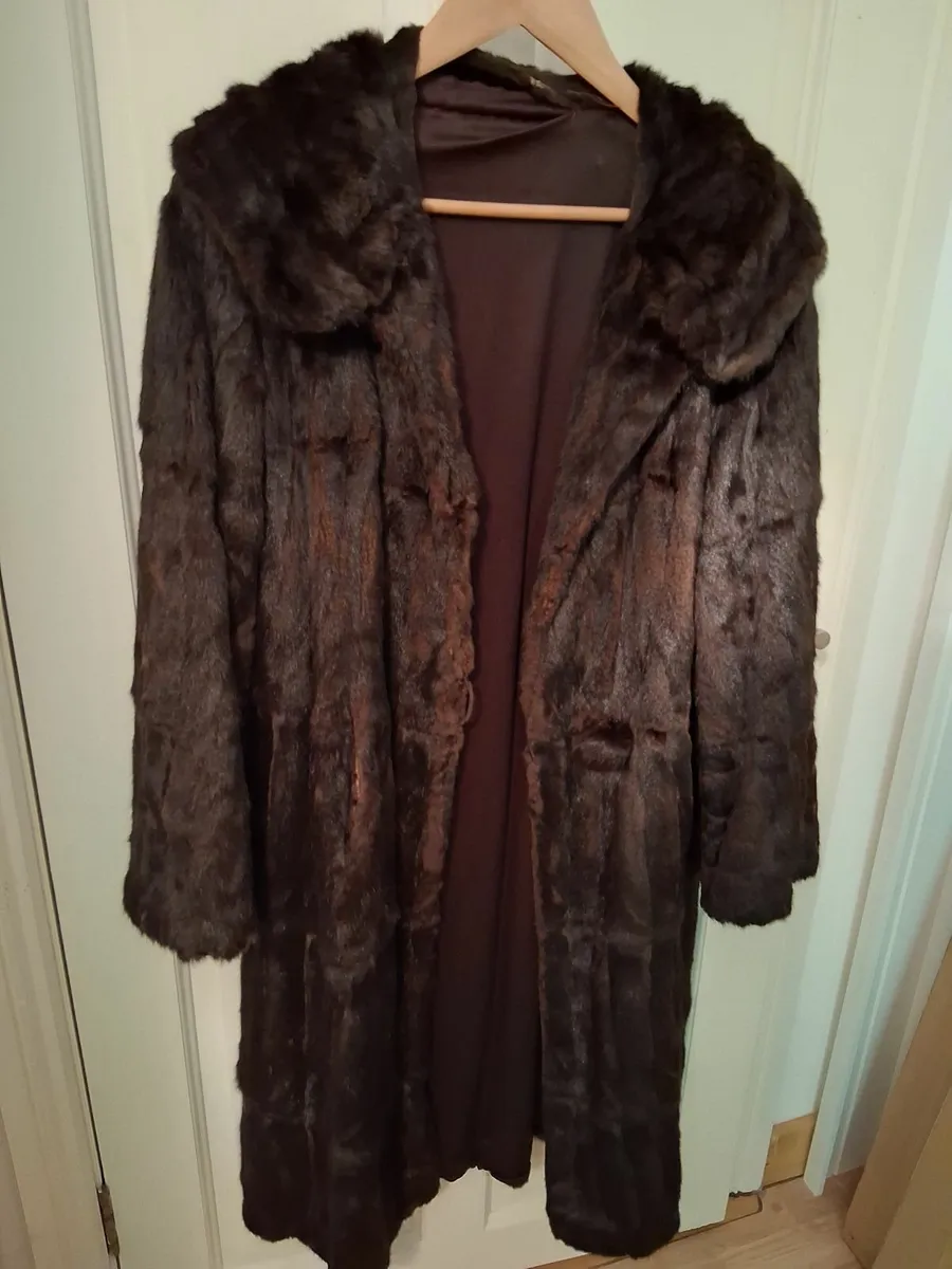 Vintage genuine mink fur coat - Image 3