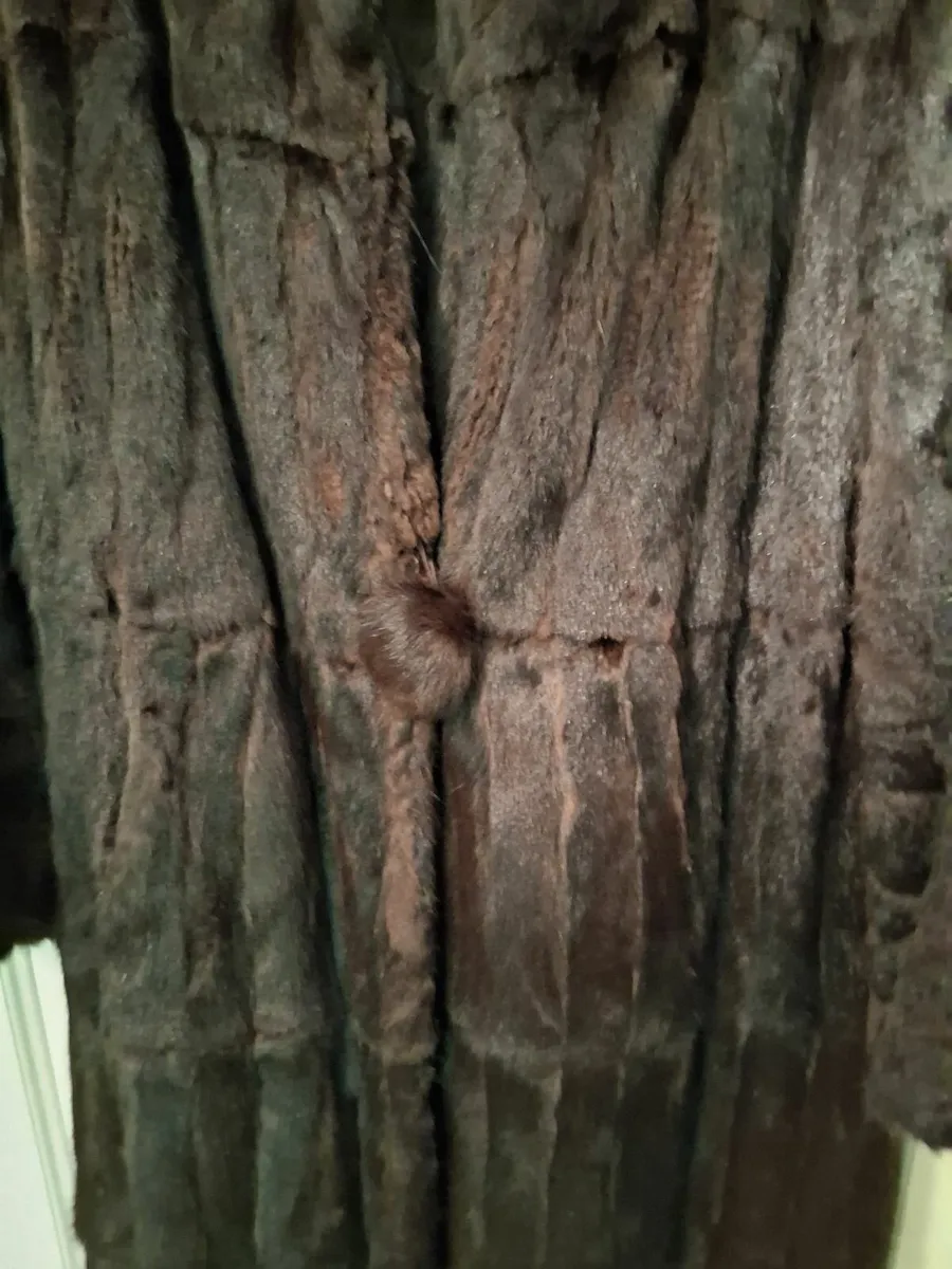 Vintage genuine mink fur coat - Image 4