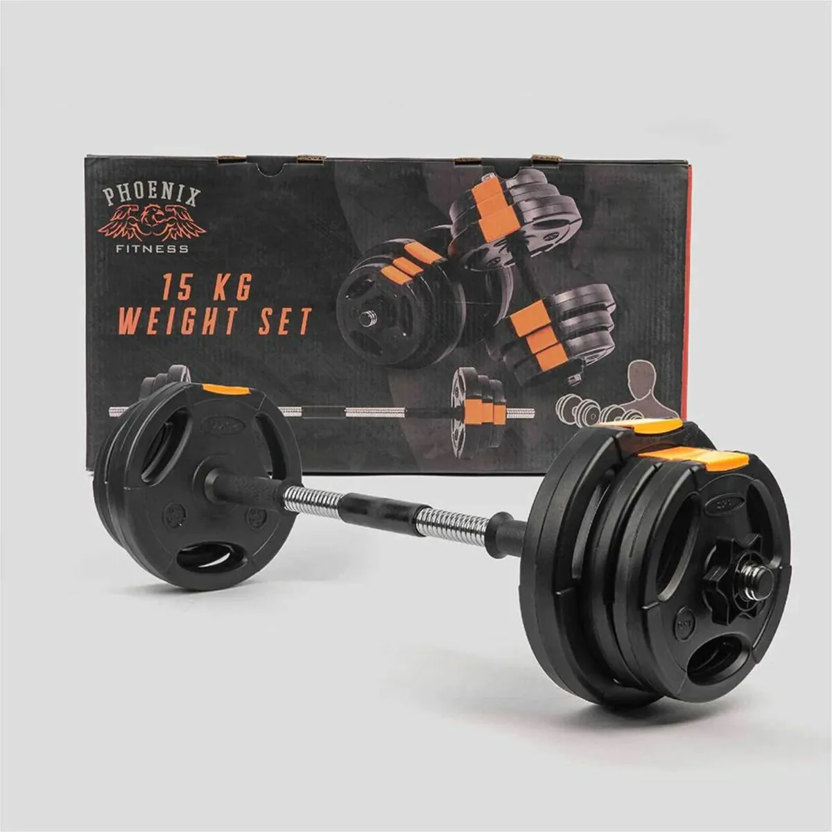 15KG Beginner Weights Set - Dumbbell Home Gym - Image 2