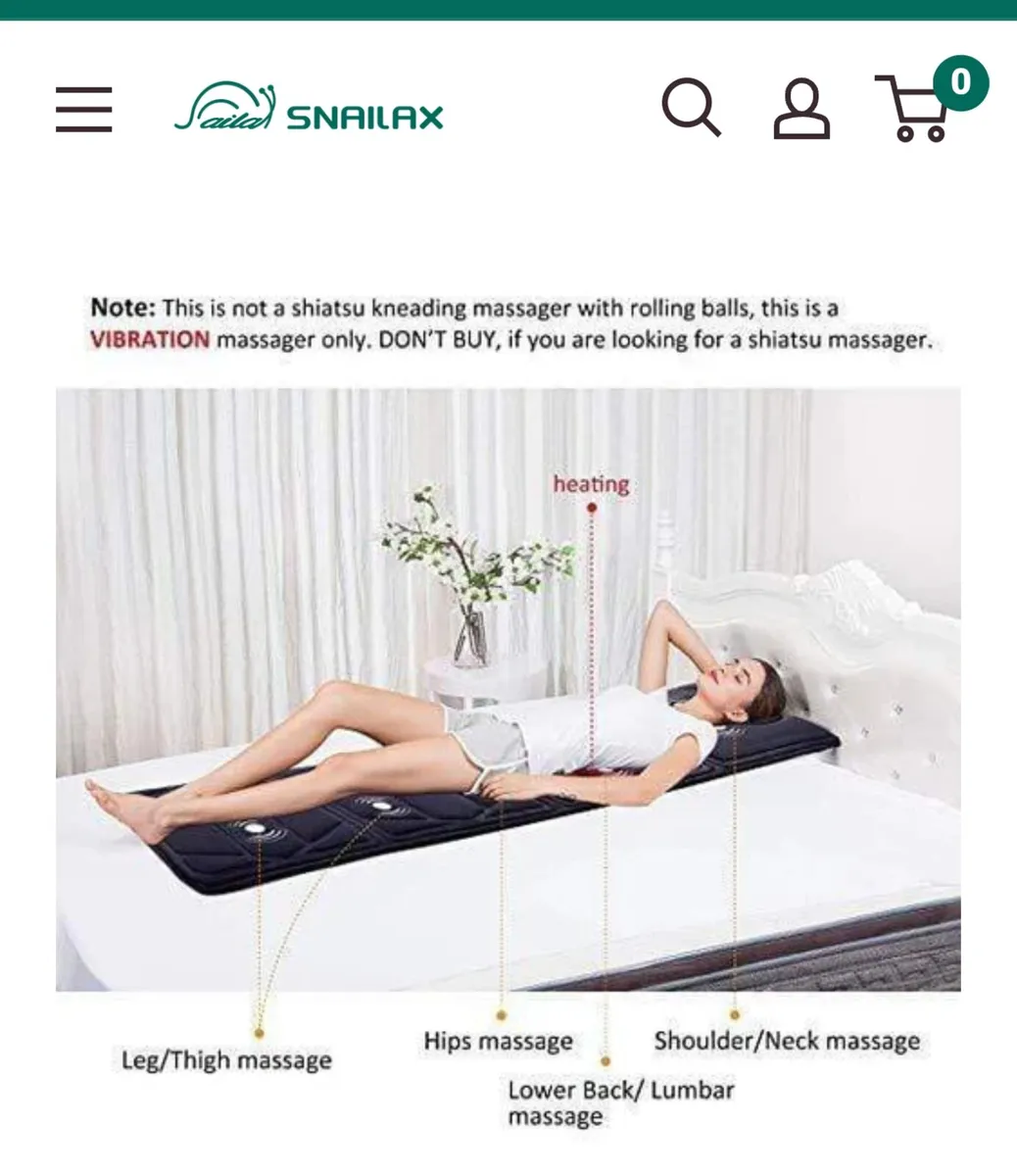 snailax full body massage mat - Image 2