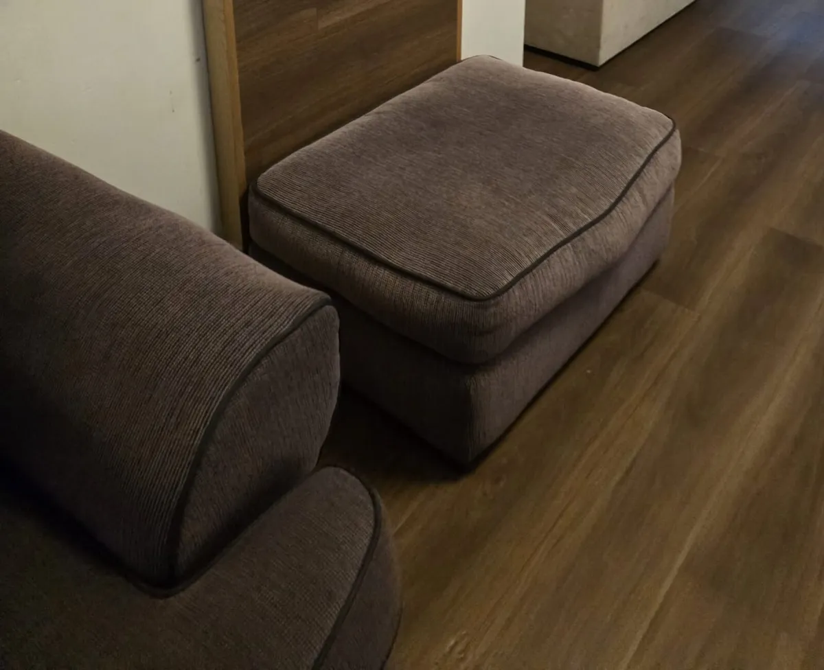 2 Seater Sofa and matching Pouffe - Image 2