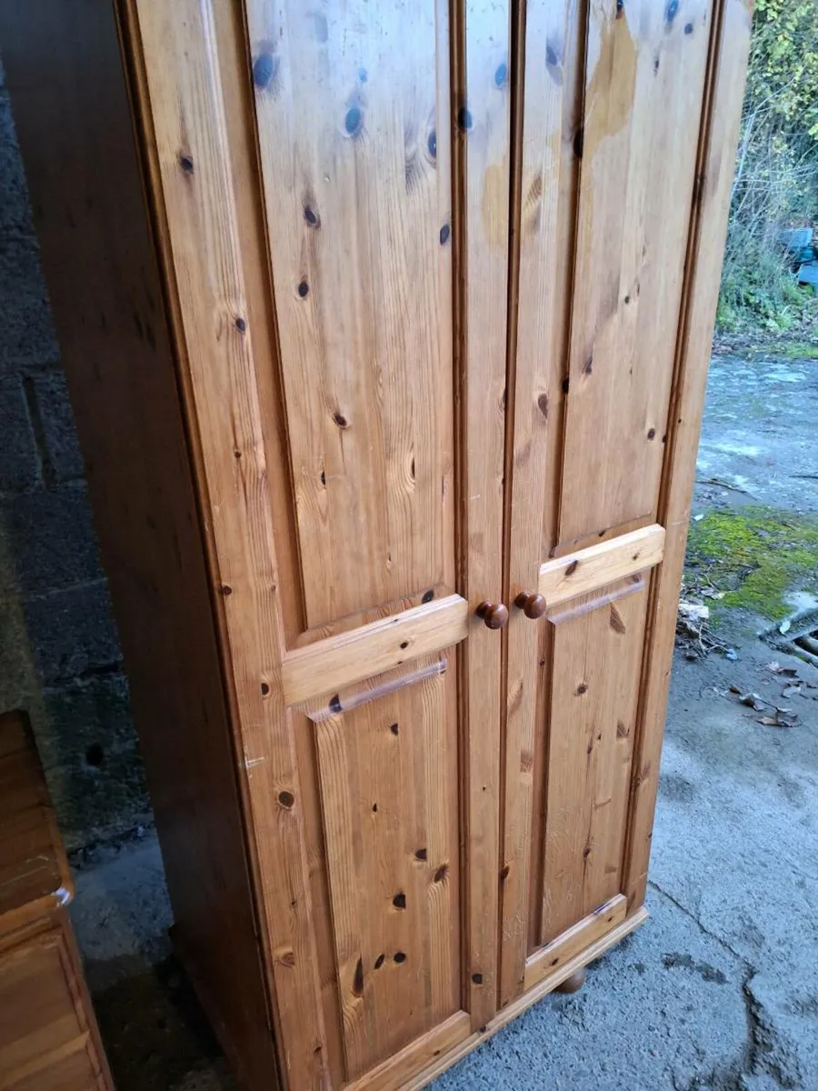 Pine wardrobe and chest set (DELIVERY) - Image 3