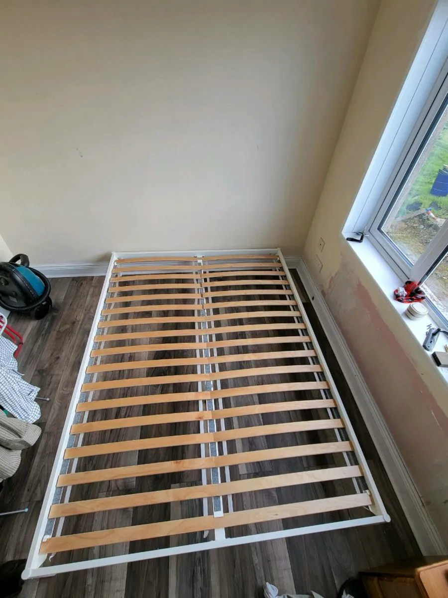 King size bed frame and matress toperr - Image 2