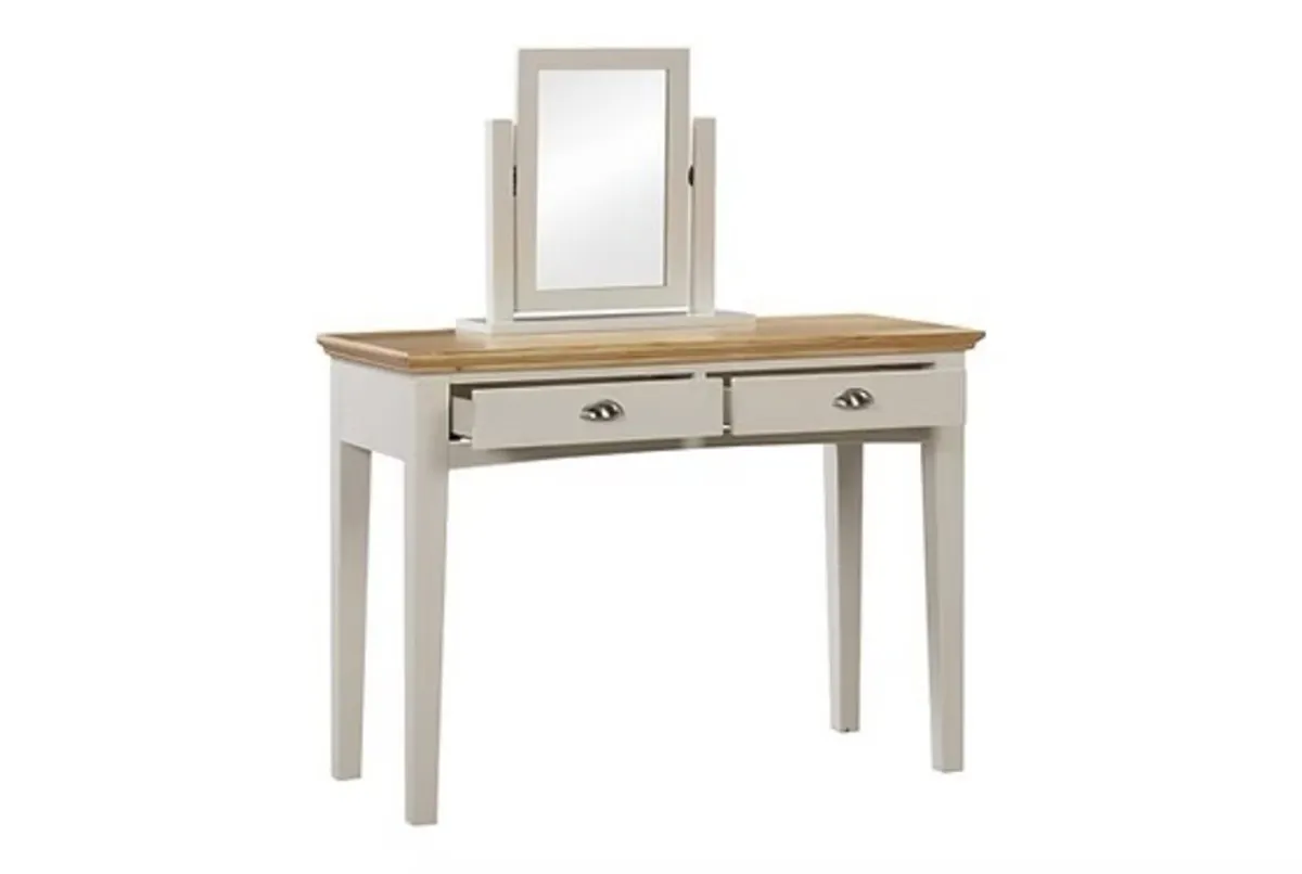 Vanity Oak Dressing Table Set (Brand New) - Image 2