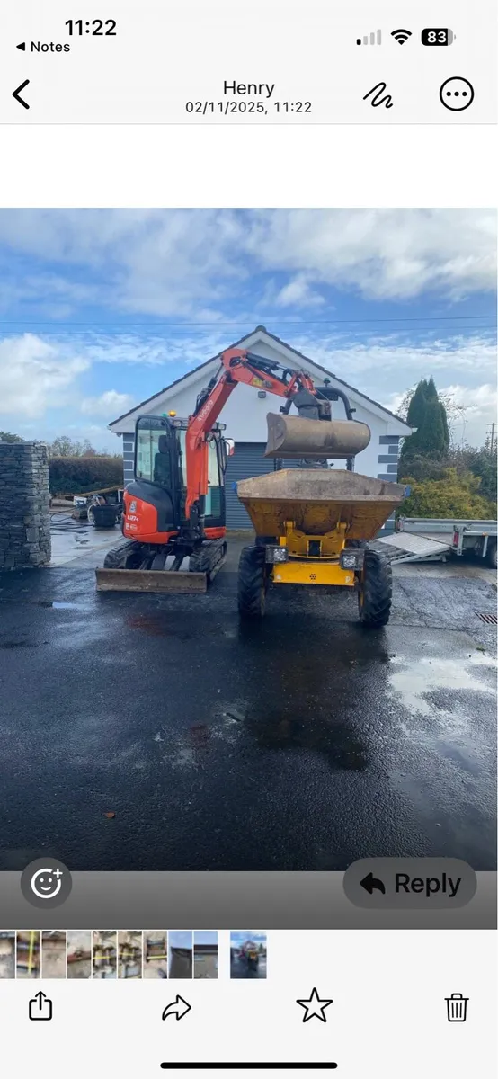 Hire digger & dumper