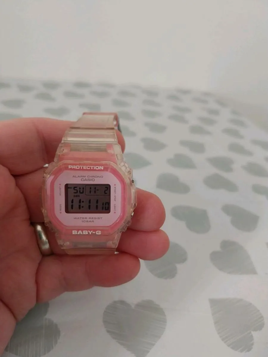 casio baby g watch pink - Image 1