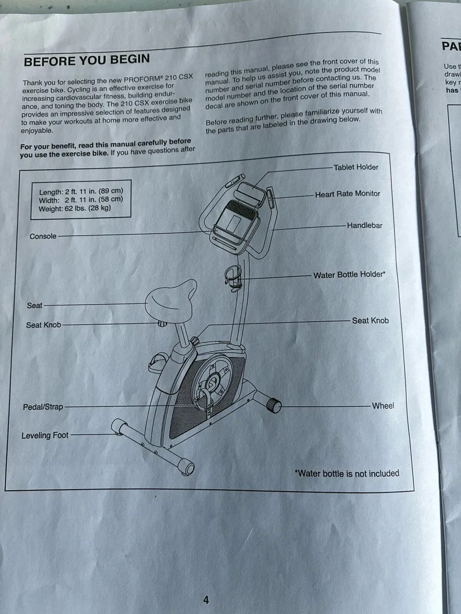 Pro-Form 210 CSX Exercise Bike - Image 1
