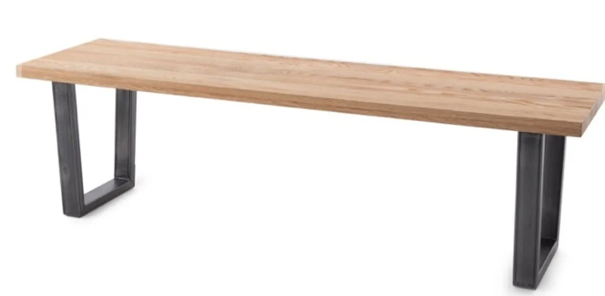 Calia Oak table and matching bench - Image 2