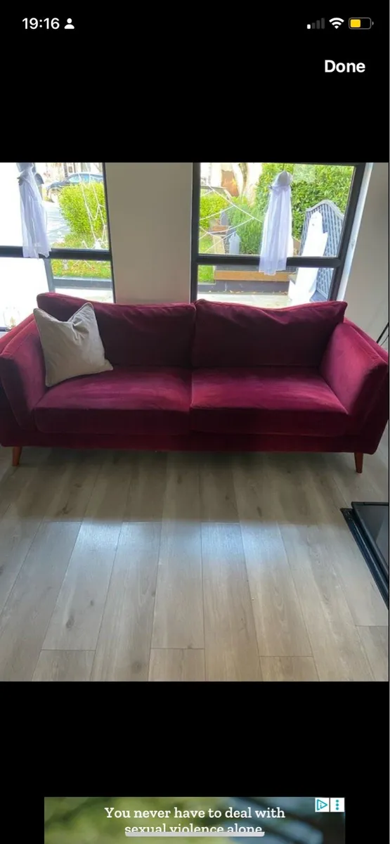 EzLiving 3 seater sofa - Image 1