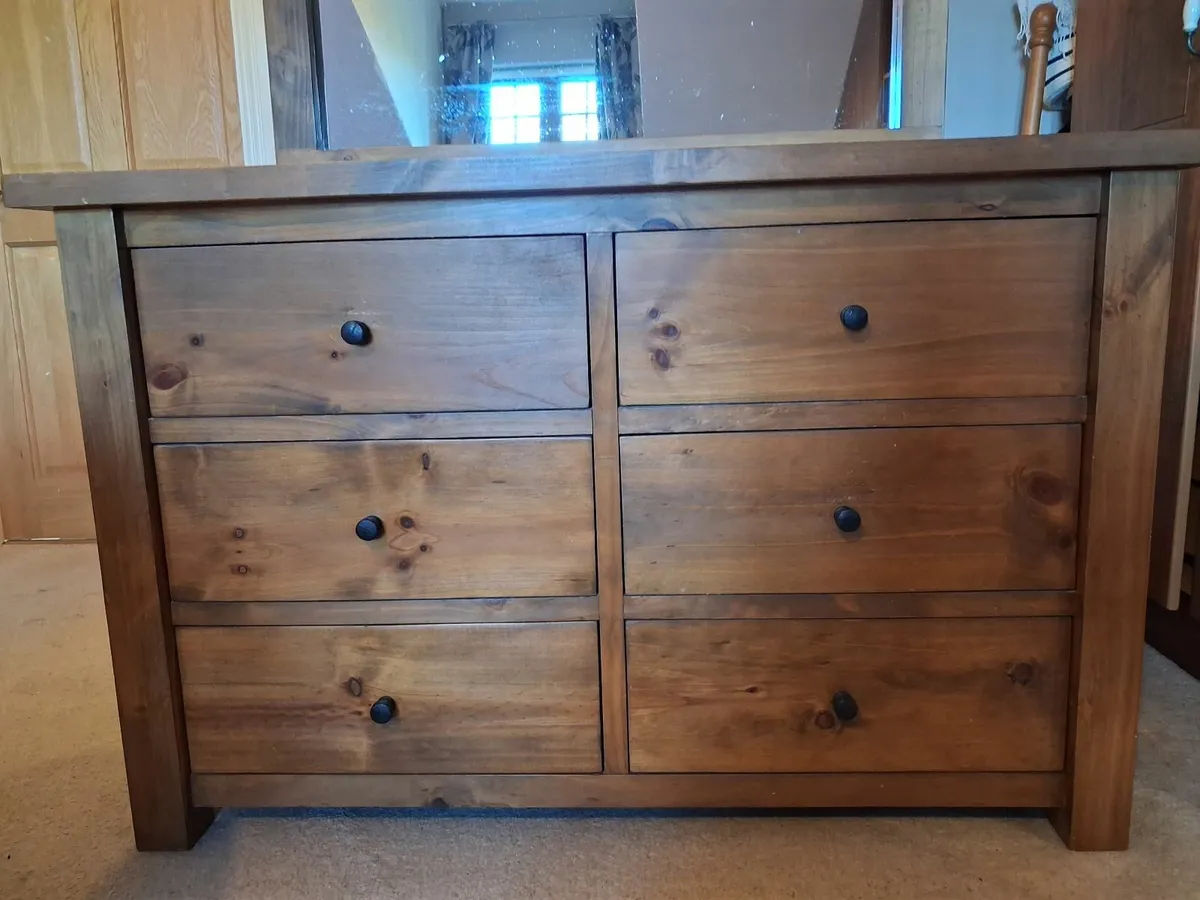 Chest of drawers with mirror - Image 2