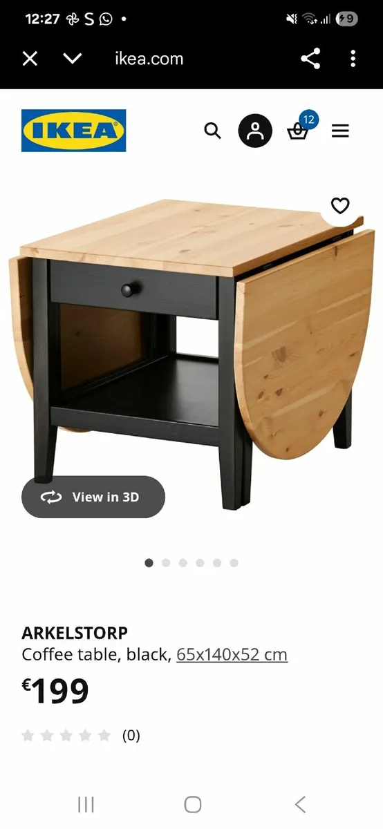 Ikea coffee table - Image 1
