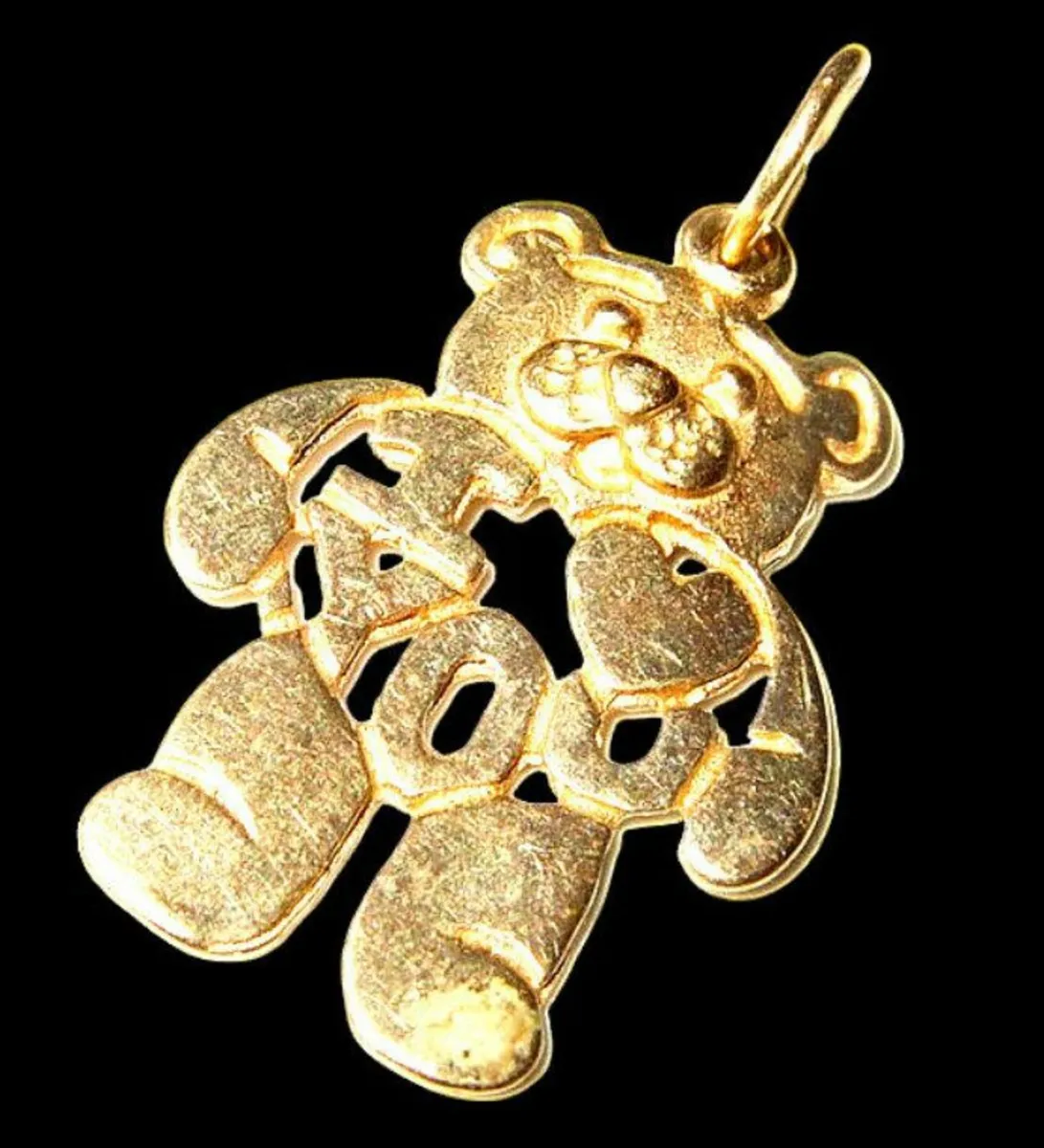 Vintage 9ct 'Teddy' I Love You Pendant - Image 3