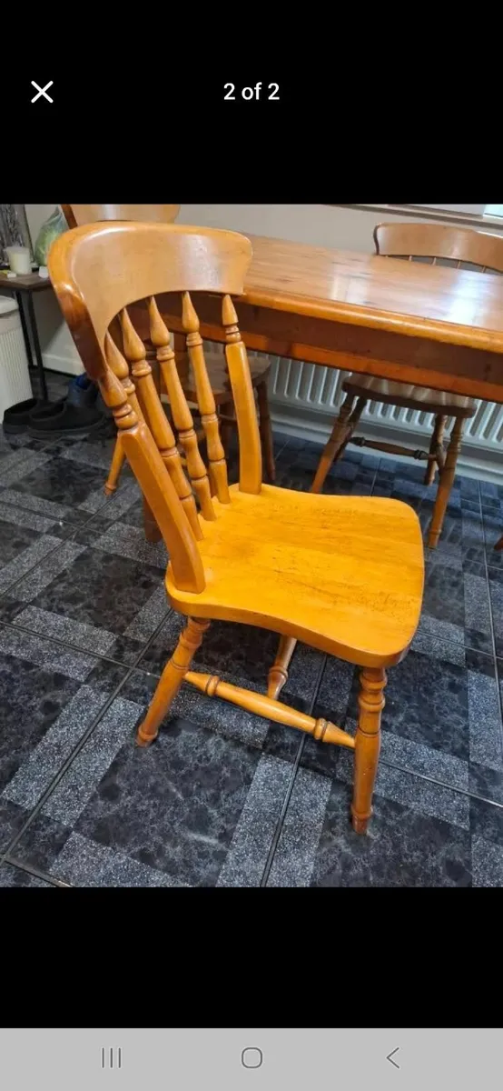 Kitchen table & 4 chairs - Image 2