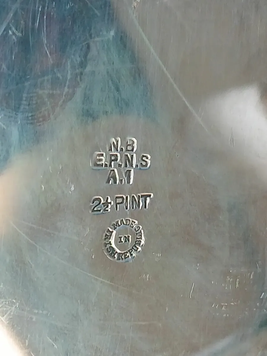 silver antique teapot - Image 2