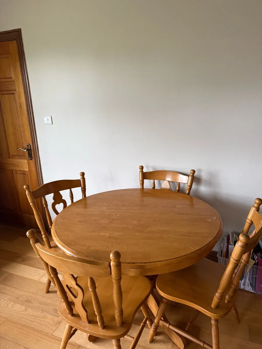 Kitchen Solid Oak Table - Image 2