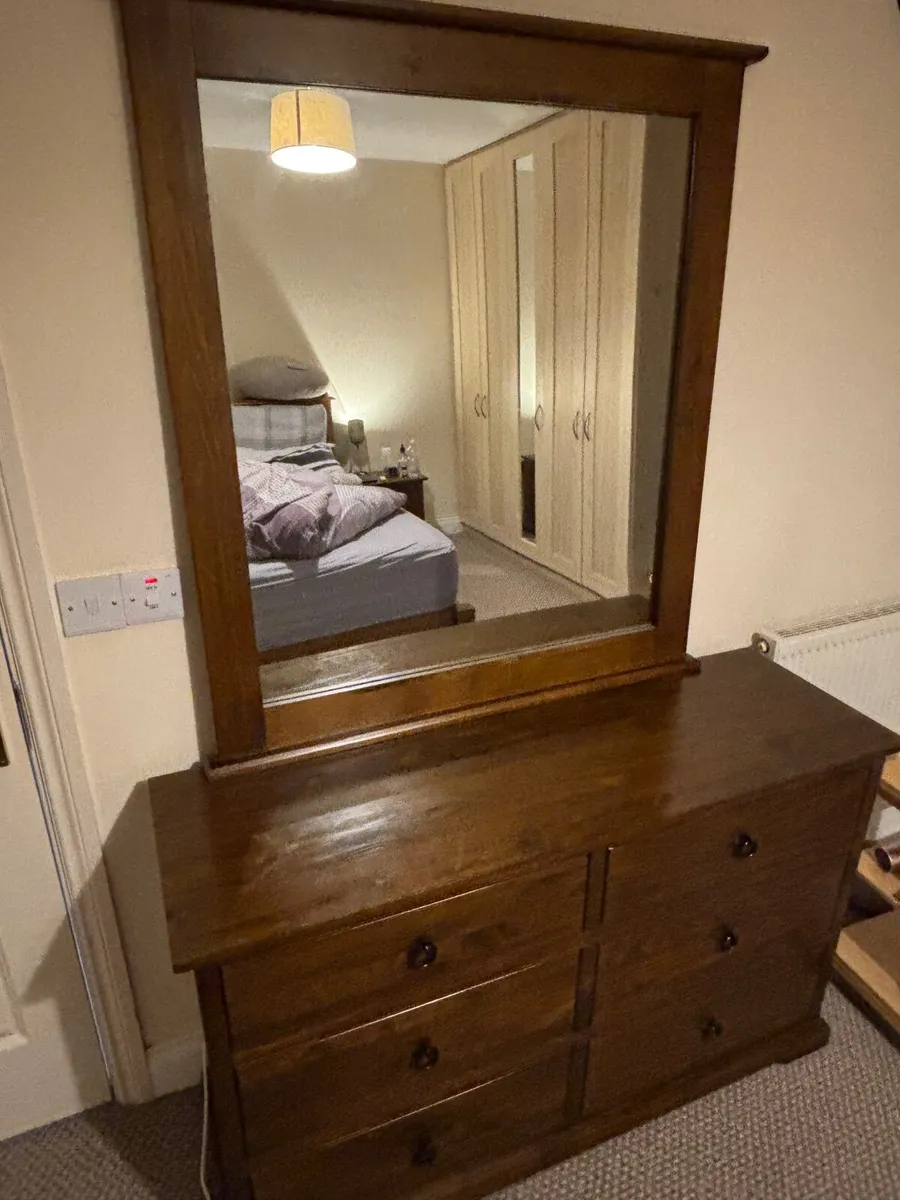Cabinet Chest and Mirror