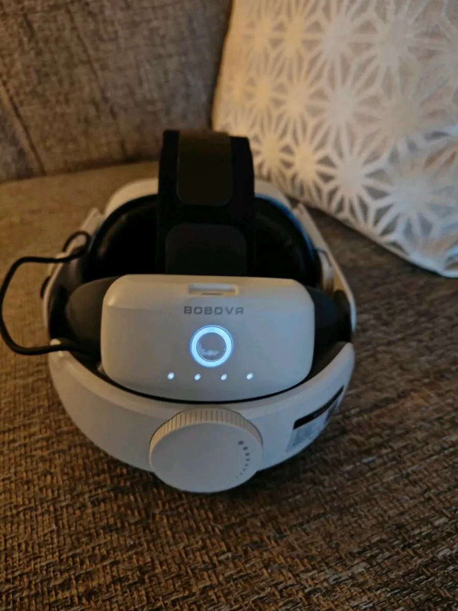 Meta Quest 2 with BoBoVR Magnetic Battery Strap - Image 2