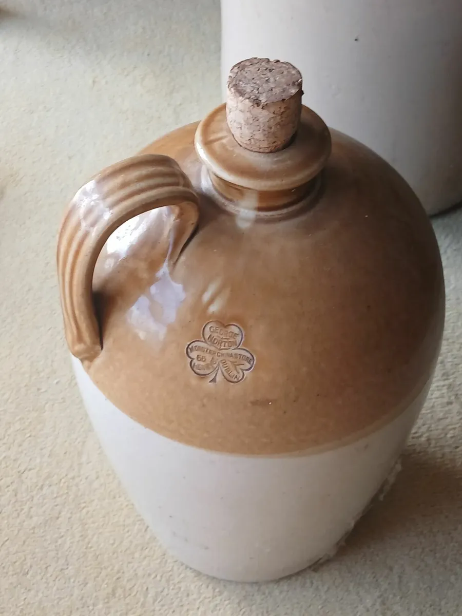 Stoneware Jug Flagon - Small Antique - Image 1
