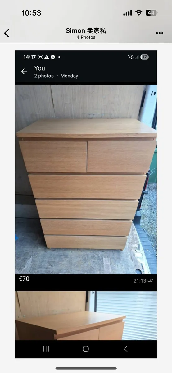 IKEA Malm 6 drawers chest of drawers (DELIVERY) - Image 1