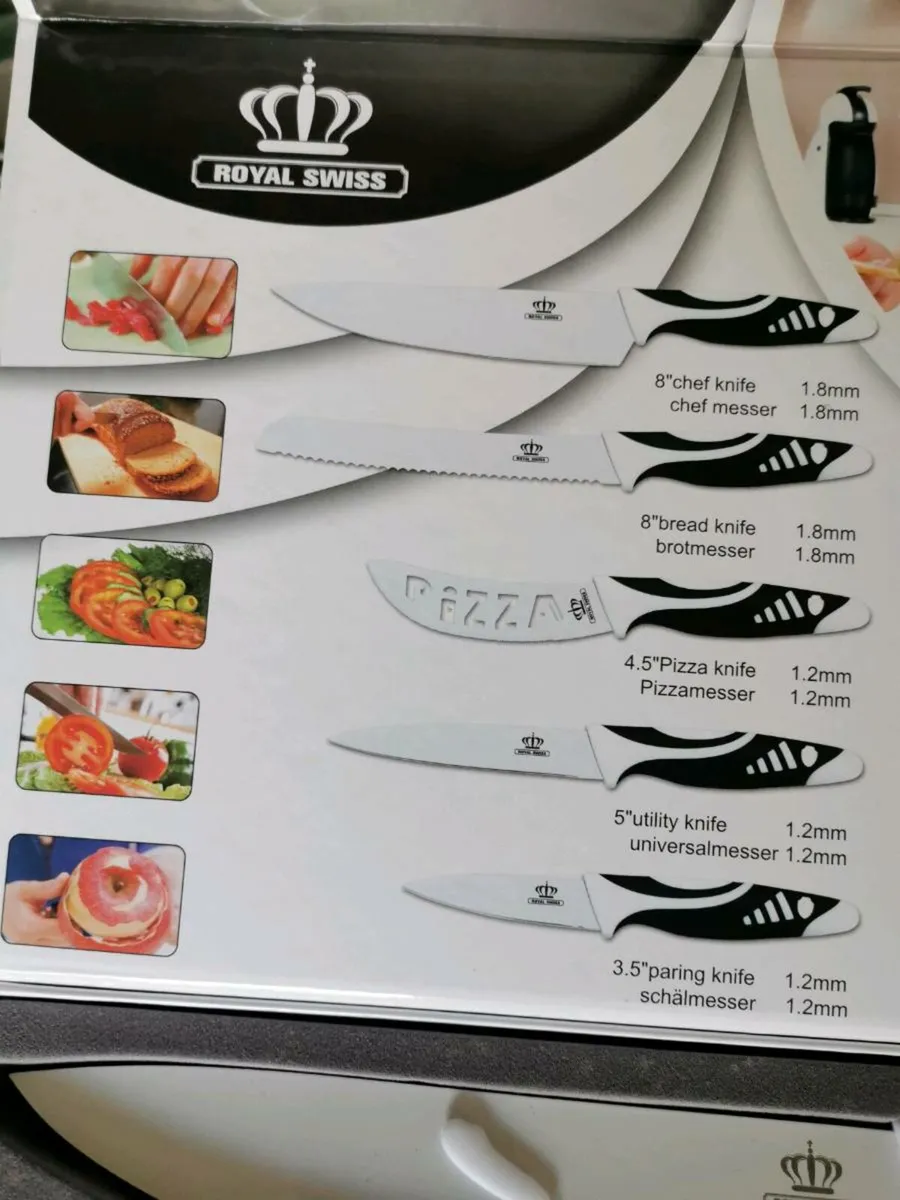 Royal Swiss 5 Piece Knife Set - Image 1