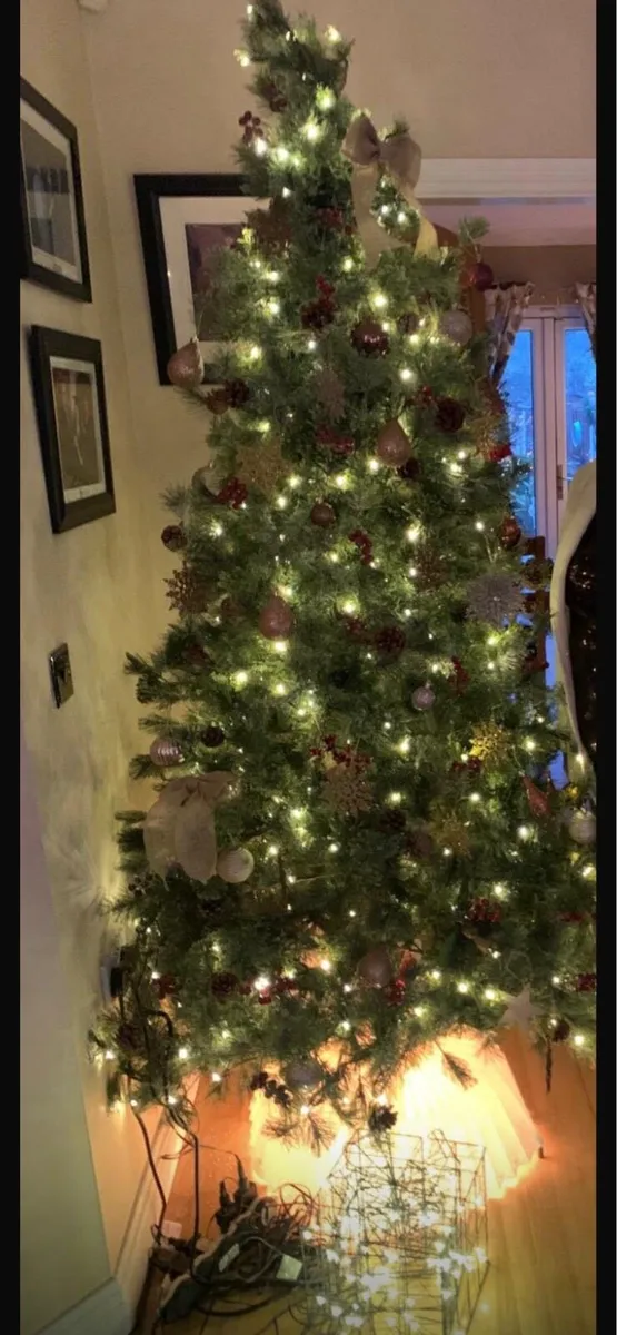 7ft Artificial Pre-Lit Christmas Tree