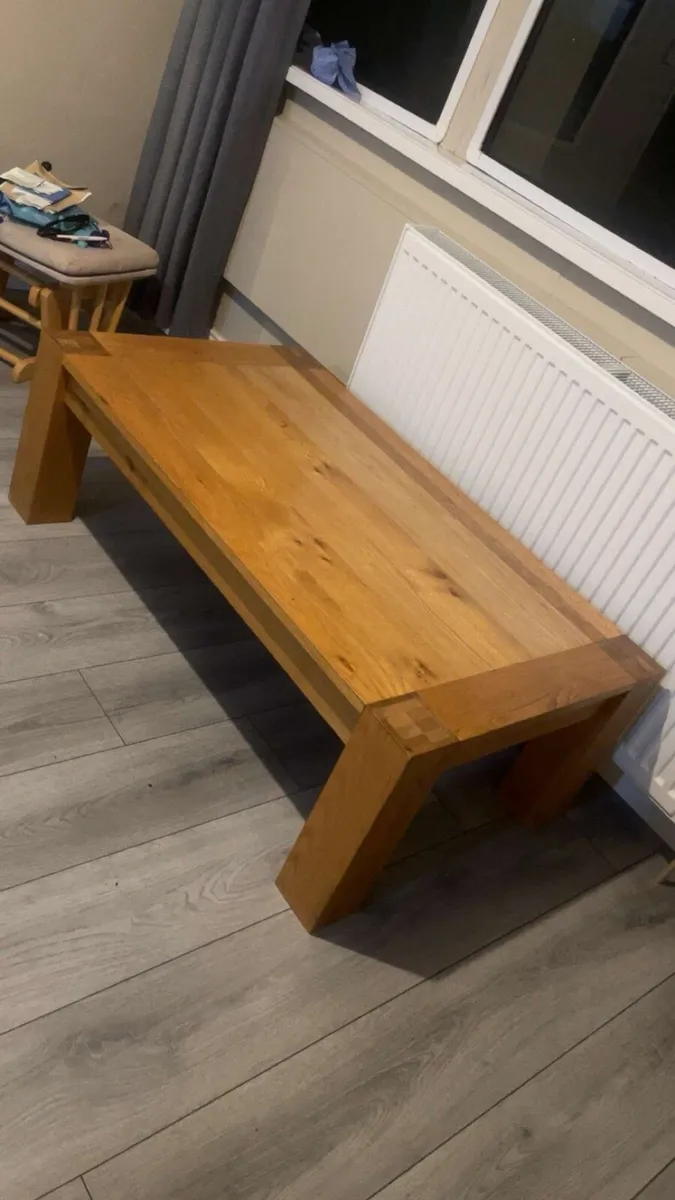 Oak coffee table