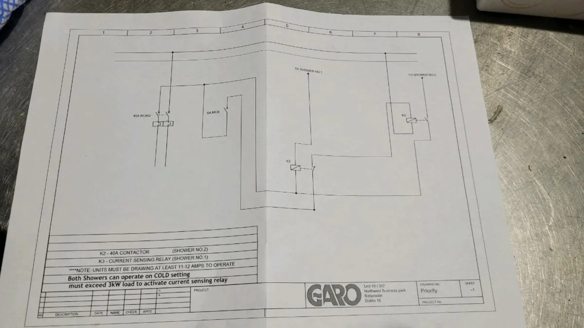Garo Priority board CV8 PS1 Shower or EV - Image 3