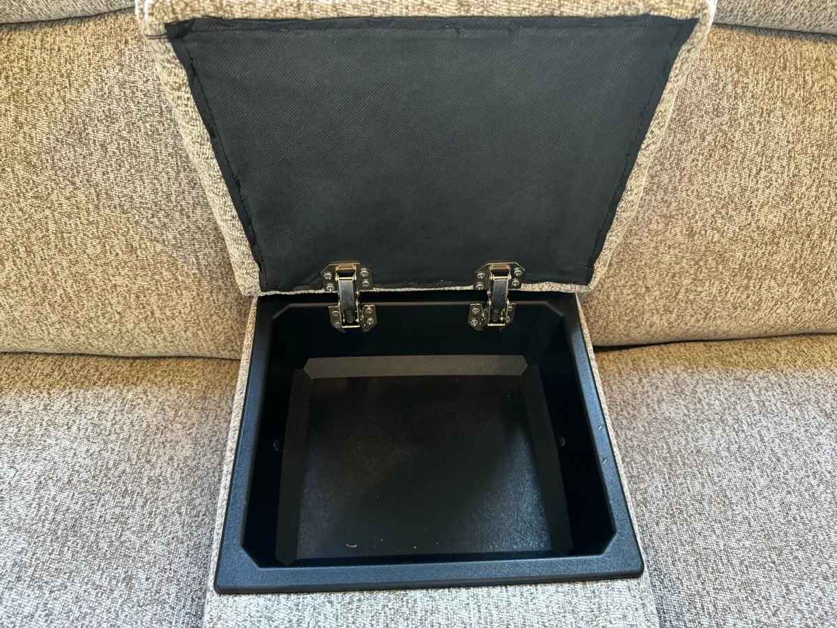 Harvey Norman 3+2 seater with drink holder - Image 3