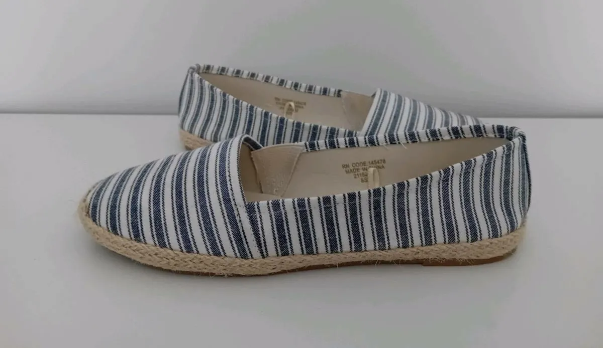 Ladies striped Espadrilles - Image 1