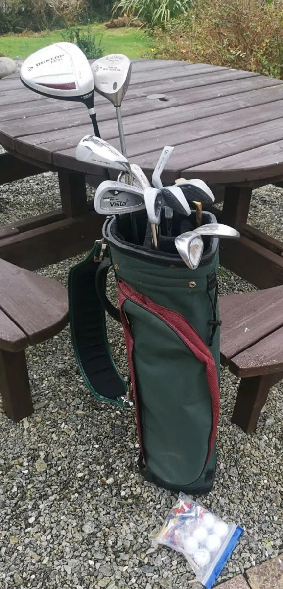 Gents Starter set, bag, 2 woods, 9 irons & putter - Image 2