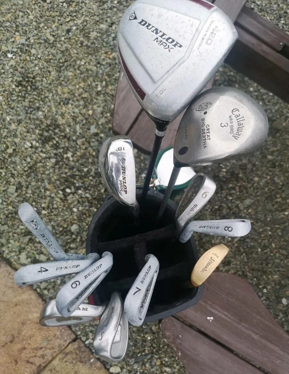 Gents Starter set, bag, 2 woods, 9 irons & putter - Image 3