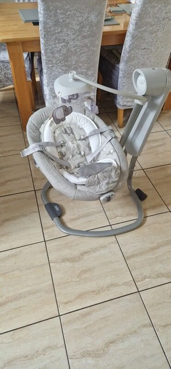 jole baby swing chair, graco bedside crib - Image 1