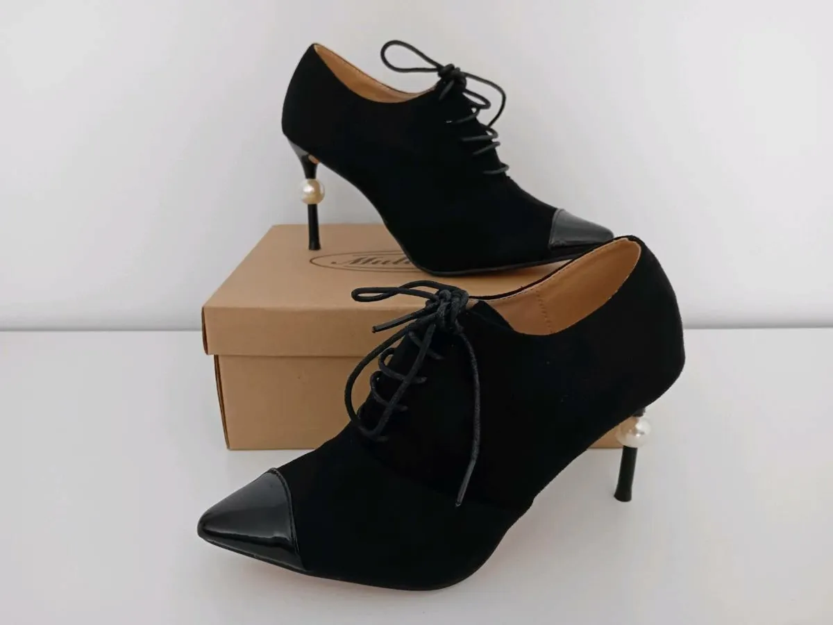 MULANKA pearl detail ankle boots (BNIB) - Image 1
