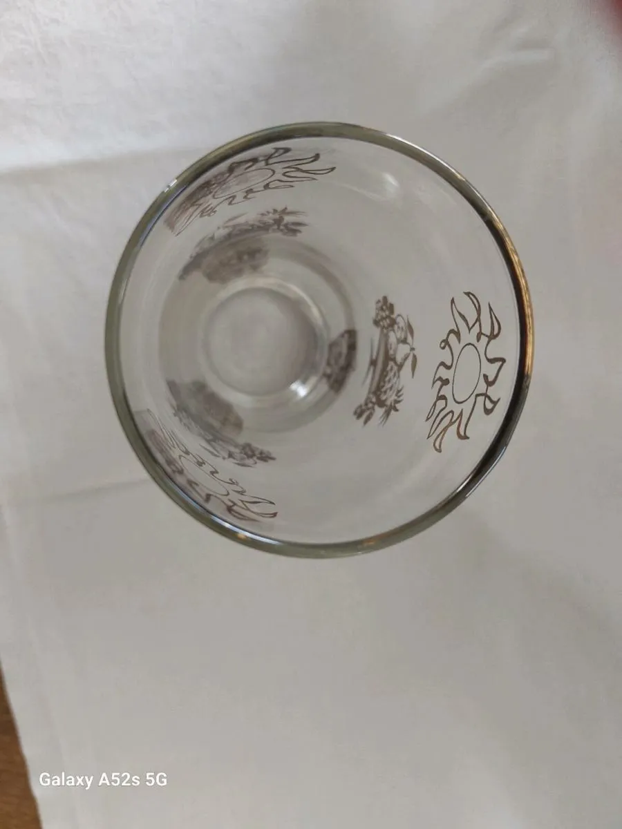 4 vintage 1950's water tumblers - Image 3