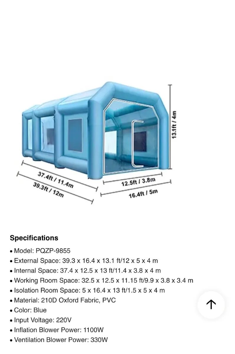 Inflatable Spray Booth - Image 1