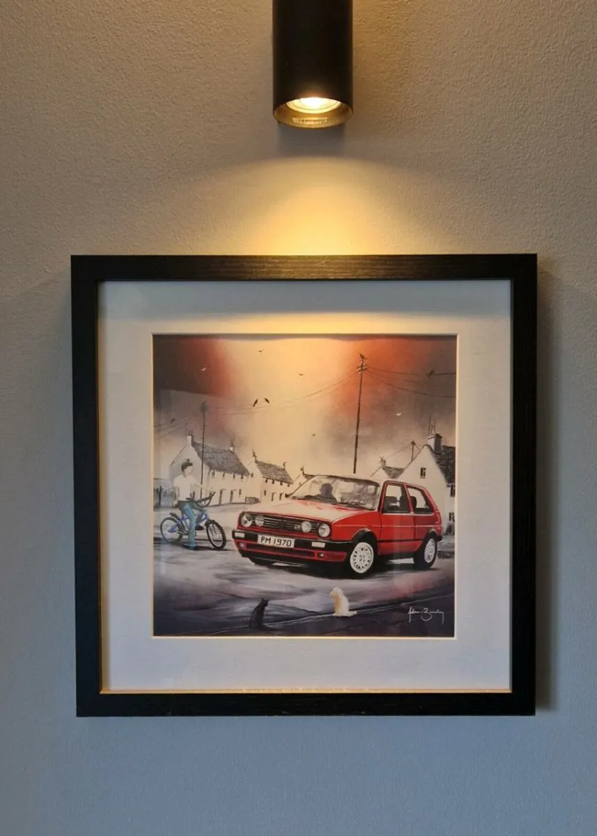 Framed vintage car prints - Image 1