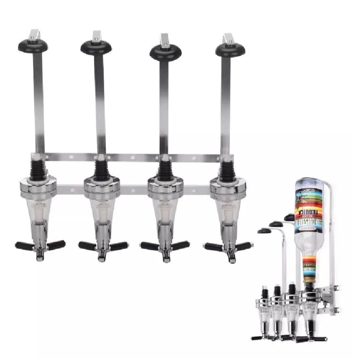 4 Bottle Wall Mounted Optic Dispenser - Image 4