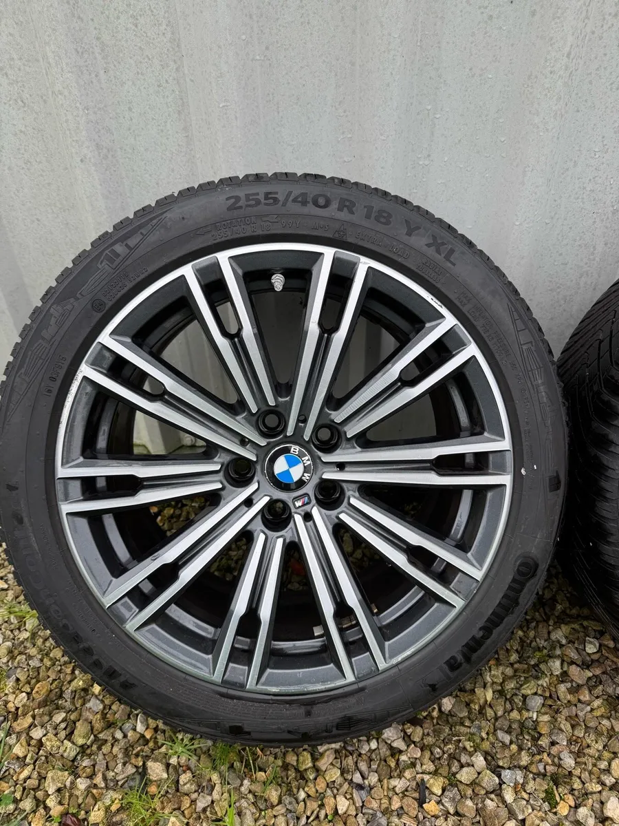 BMW 18” Alloy Wheels - Genuine w Continental Tyres - Image 1