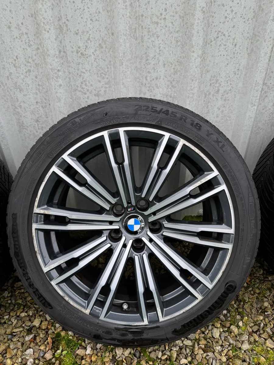 BMW 18” Alloy Wheels - Genuine w Continental Tyres - Image 3