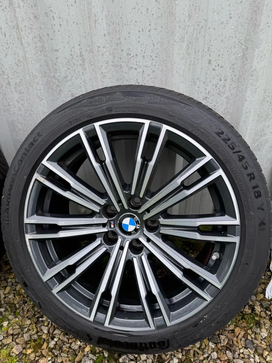 BMW 18” Alloy Wheels - Genuine w Continental Tyres - Image 4