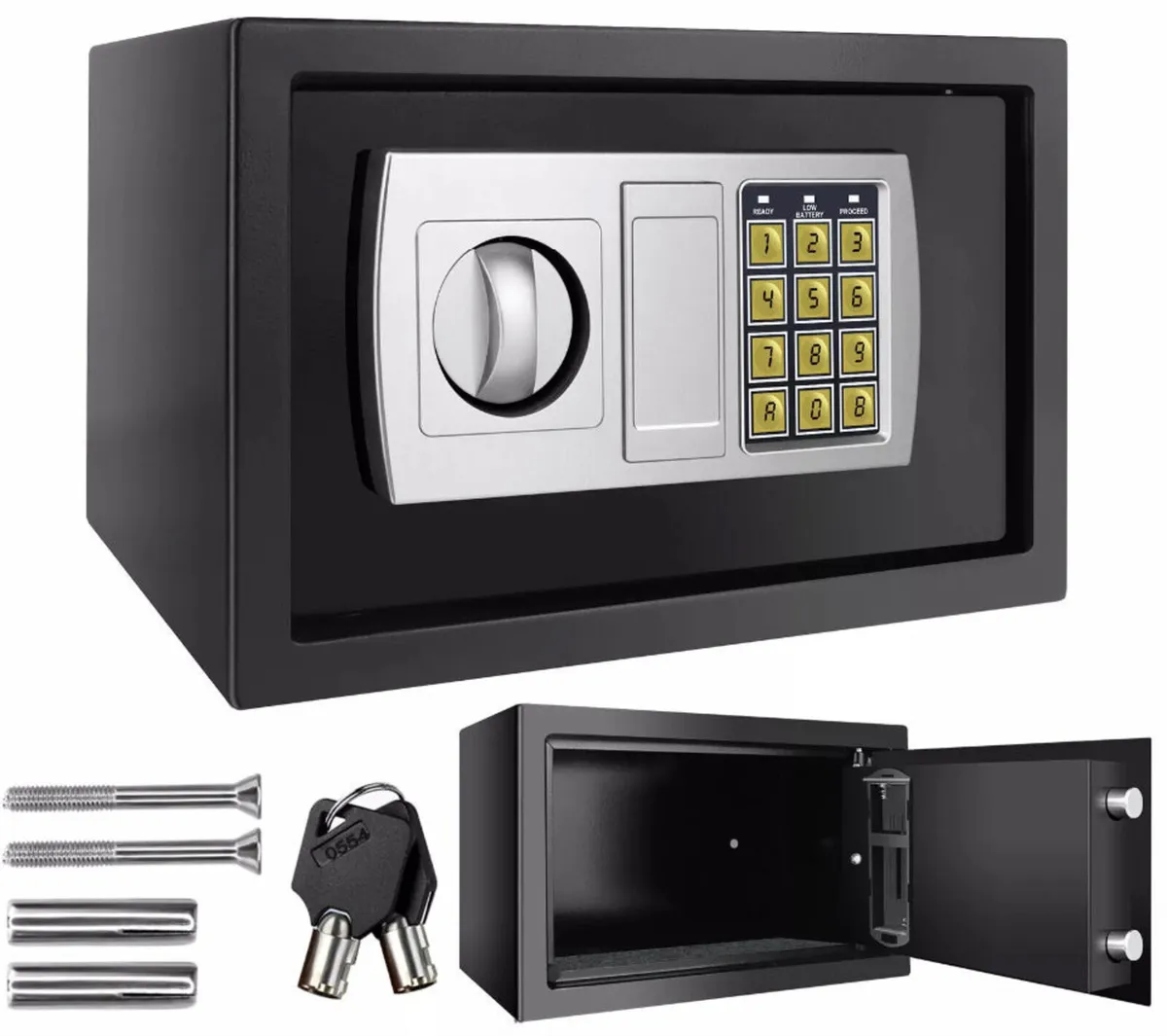 8.5L Secure Digital Steel Safe 31x20x20cm NEW - Image 3