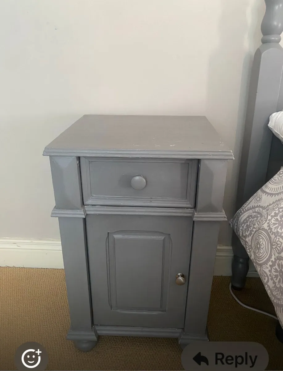 Double Bed, Mattress, Locker and Wardrobe - Image 2