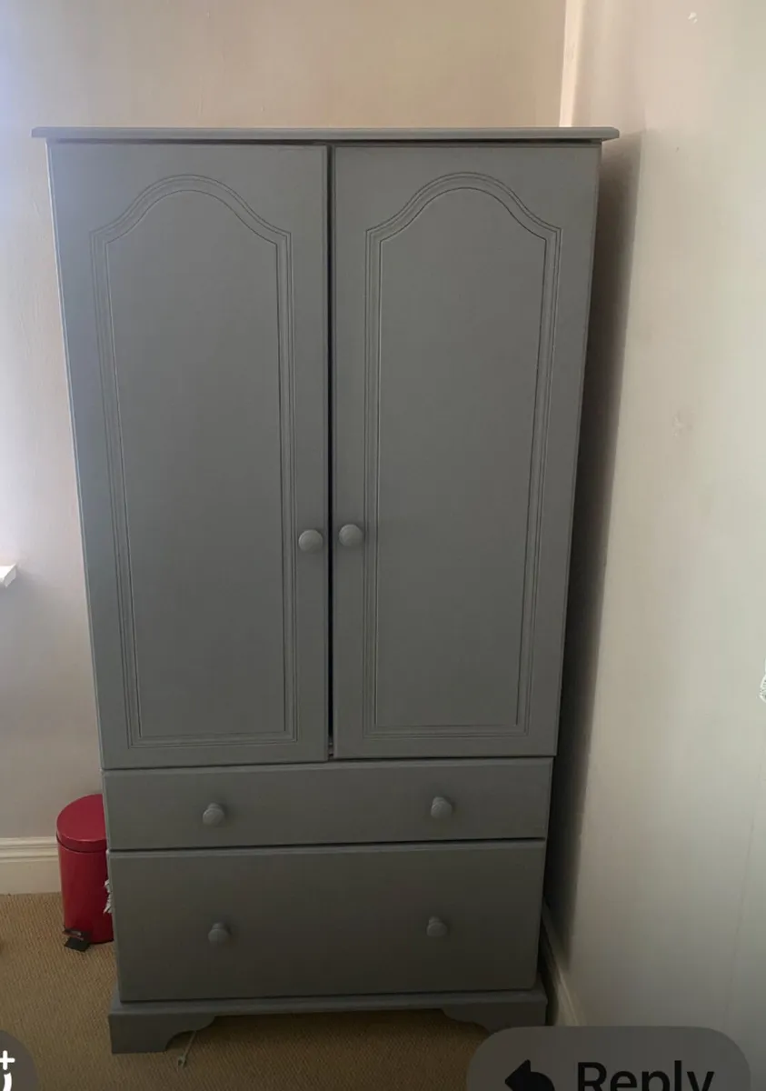 Double Bed, Mattress, Locker and Wardrobe - Image 3