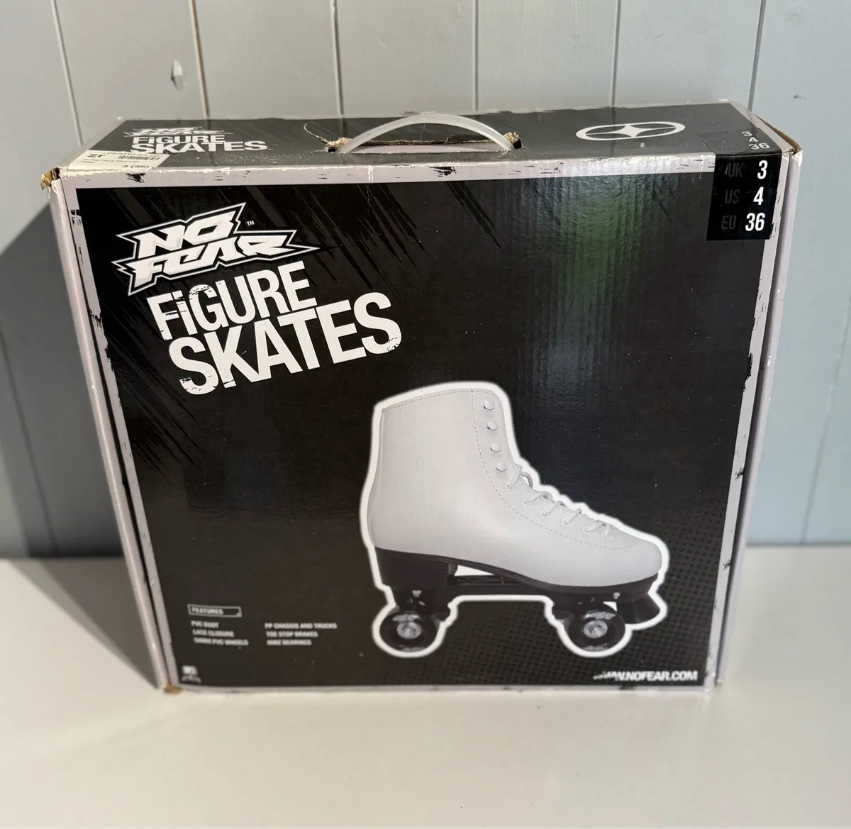 White Girls Skates Size 3UK Like New - Image 1