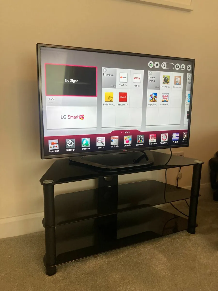 43" LG Television & Stand - Image 2
