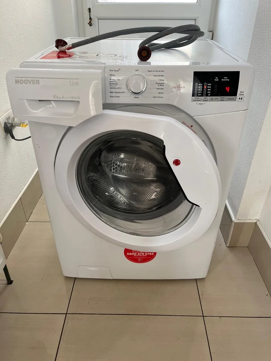 Hoover 10kg 1400 spin washing machine - Image 1