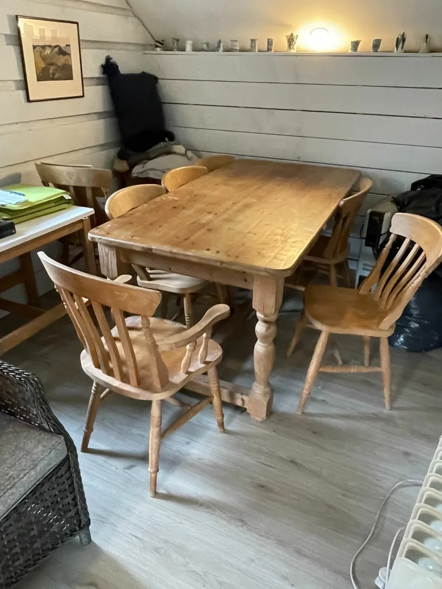 dining table and chairs - Image 1