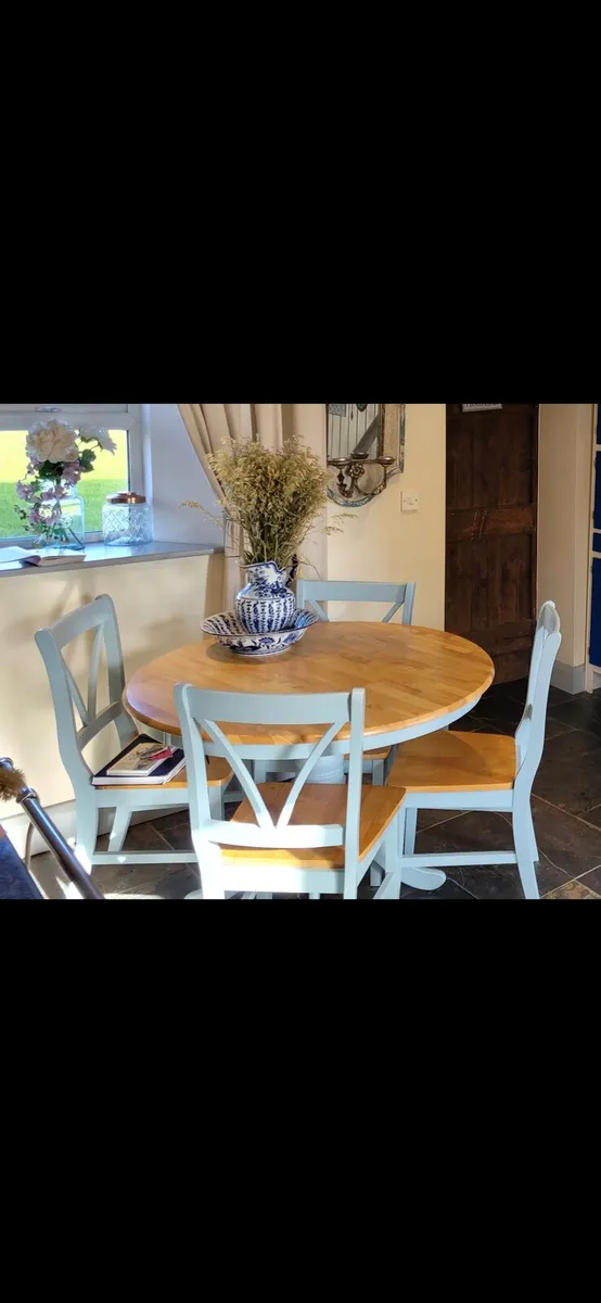 Round table and chairs