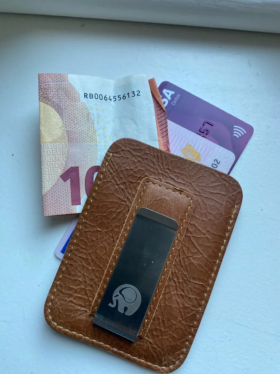 NEW-Leather Card & Note Wallet - Image 1